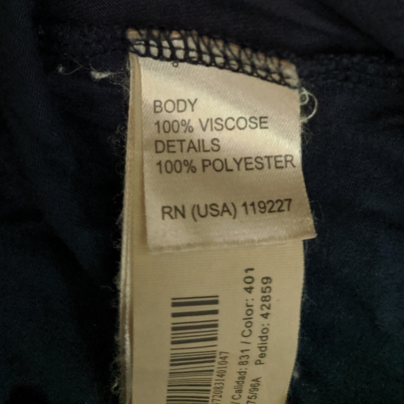 Massimo Dutti Navy Floral Tie Back Blouse Large - Picture 7 of 10